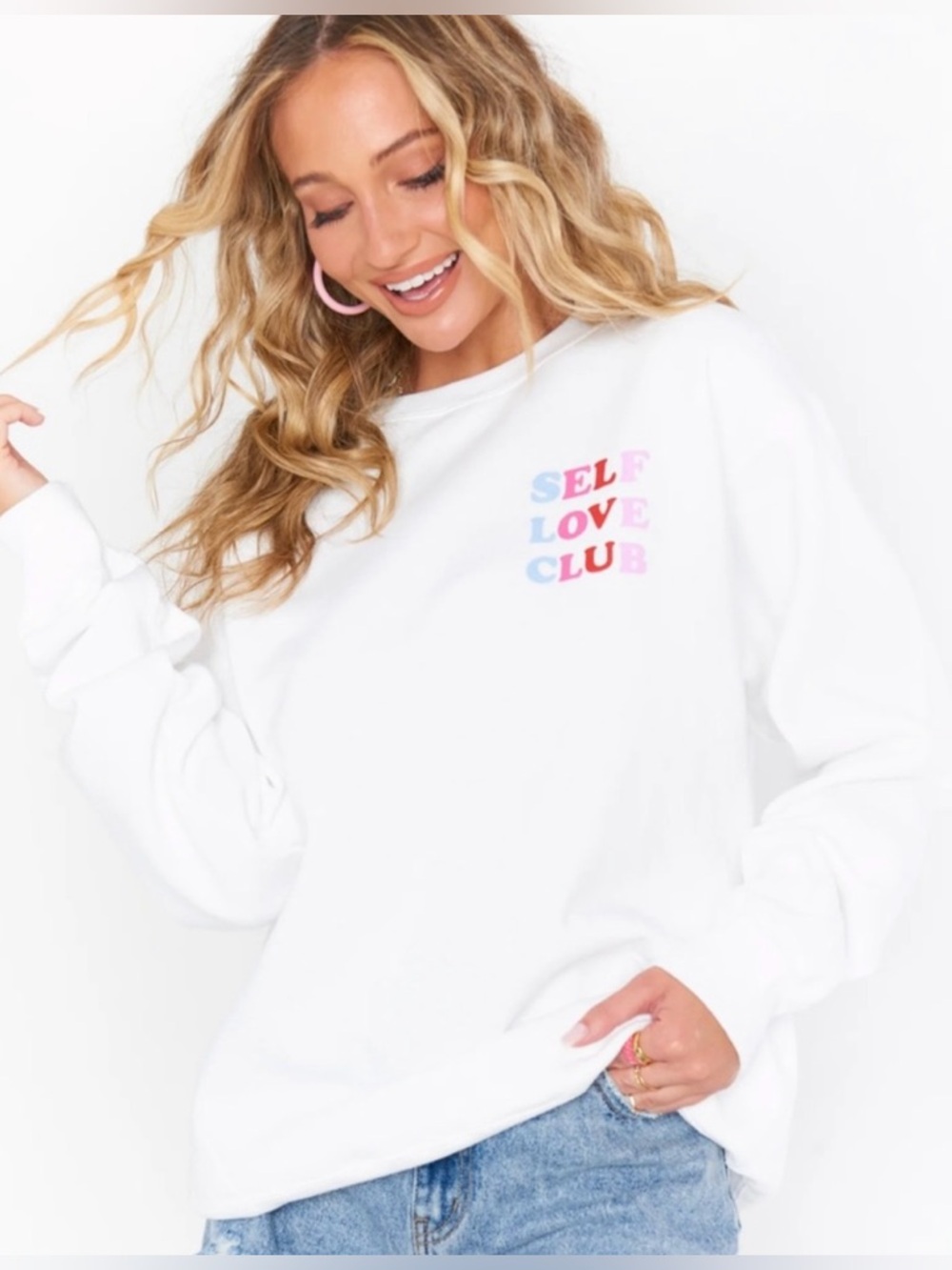 SHOW ME YOUR MUMU “SELF LOVE CLUB” STANLEY SWEATSHIRT - Picture 6 of 8